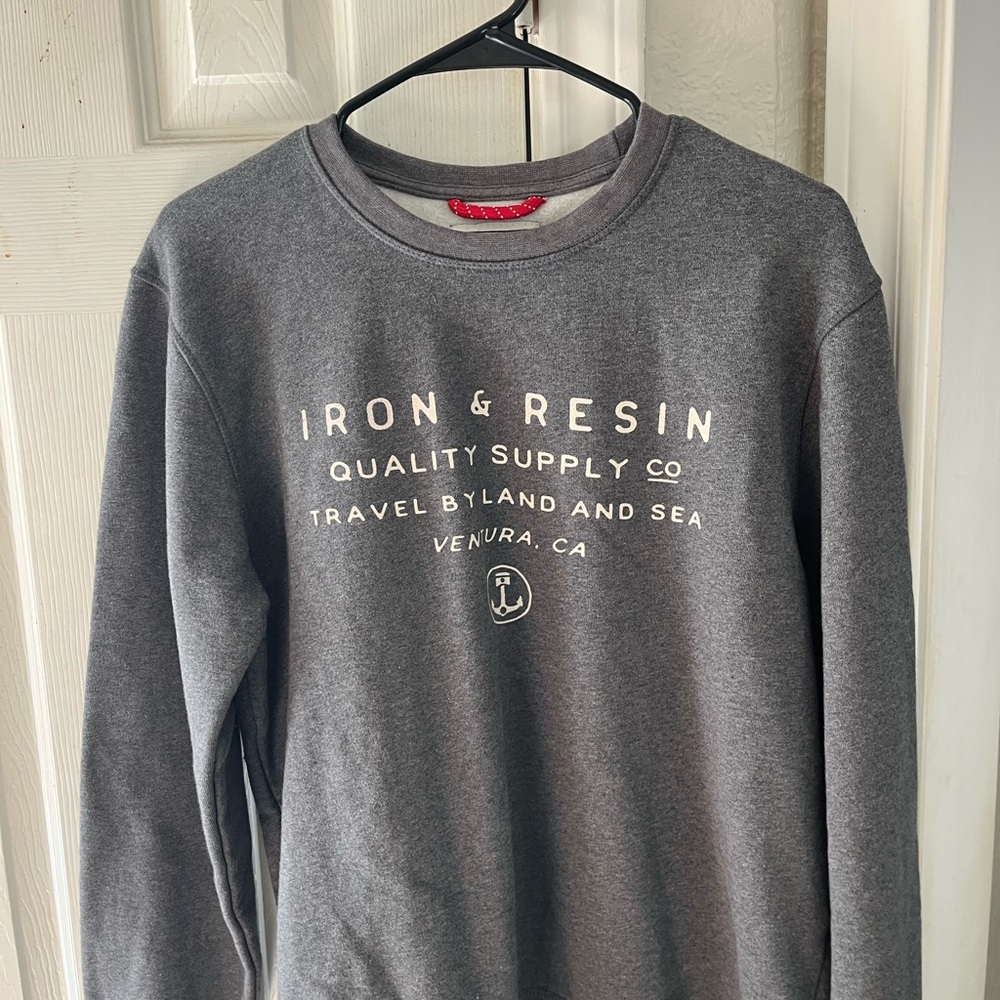 Iron & Resin Charcoal Crewneck Sweater